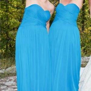 Alfred Sung floor length strapless dress